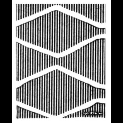 le timbre filigranne zig-zag
