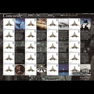 le timbre concorde GBR 10 G
