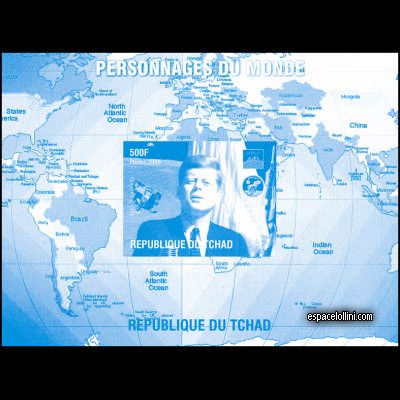 the stamp 10460 TCH 20 KA bleu