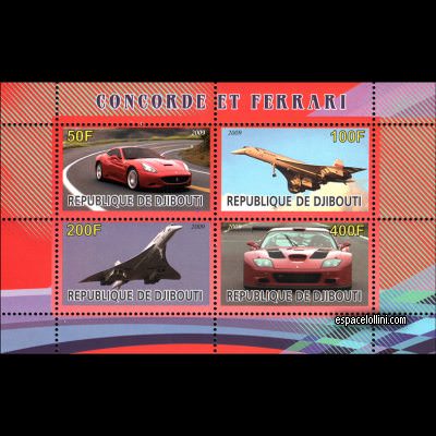 the stamp concorde DJI 121/124 C