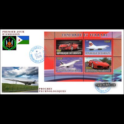the stamp concorde DJI 125/128 F