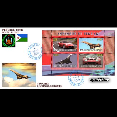 the stamp concorde DJI 121/124 F
