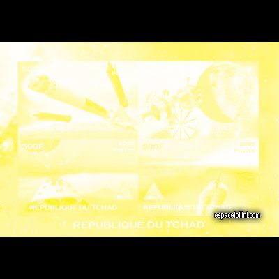 le timbre 10460 TCH 54/57 KA yellow