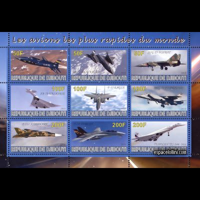 le timbre concorde DJI 129/137 C