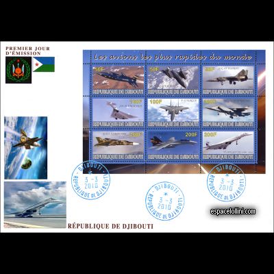 the stamp concorde DJI 129/137 F