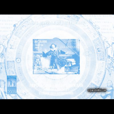 the stamp 10452 MAD 3 KA cyan