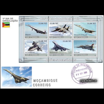 the stamp concorde MOZ 23/28 F