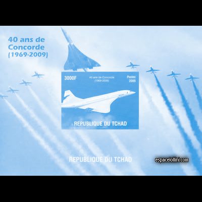 the stamp concorde TCH 61 KA cyan