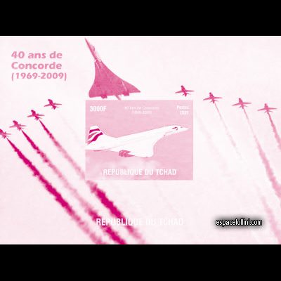 the stamp Concorde TCH 61 KA magenta