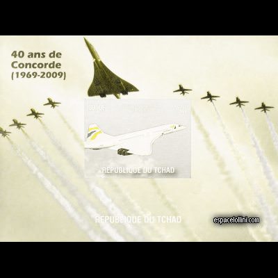 the stamp Concorde TCH 61 KA yellow