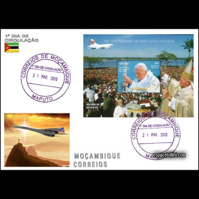 the stamp concorde MOZ 29 F