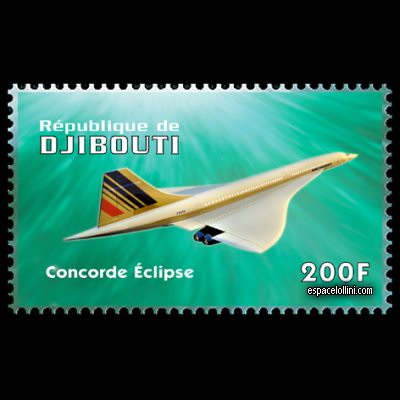 the stamp 10430 DJI 35 (Concorde) detail