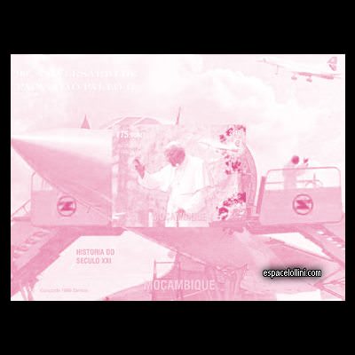 the stamp concorde MOZ 31 KA magenta