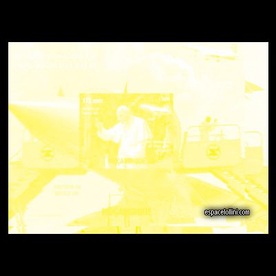 the stamp concorde MOZ 31 KA yellow