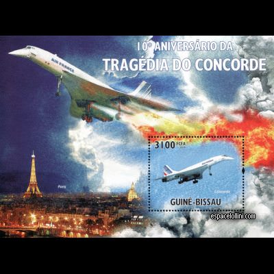 the stamp concorde GUB 55 B