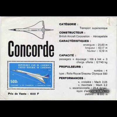 the stamp concorde CAM 1 B