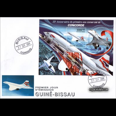 the stamp concorde GUB 56 F