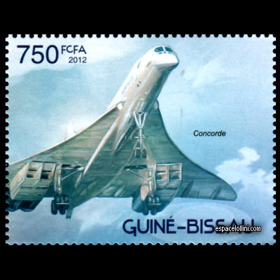 the stamp concorde GUB 57 detail
