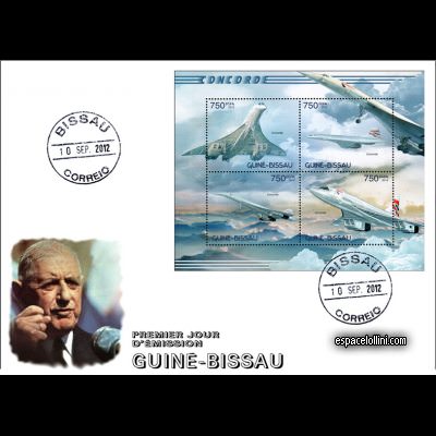 the stamp concorde GUB 57/60 F