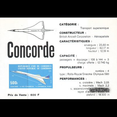 the stamp concorde CAM 1 BA