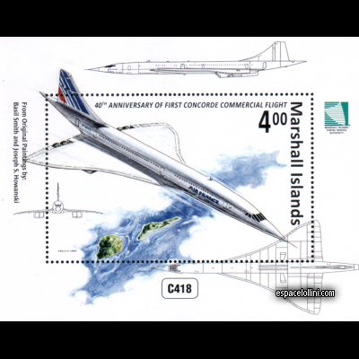 the stamp concorde MSH 2 B