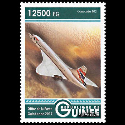 the stamp concorde GUI 125 Detail