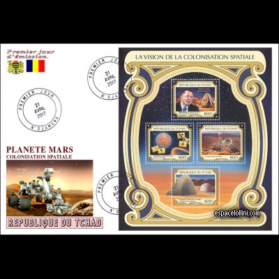 the stamp 10543 TCH 1/4 F