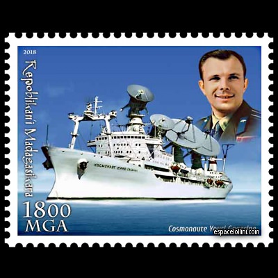 le timbre 10581 MAD 8 Detail Gagarin