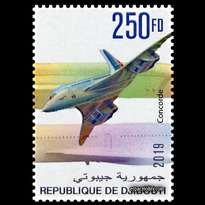 the stamp concorde DJI 159 Detail