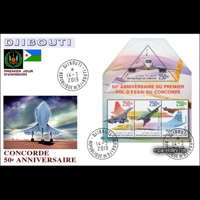 the stamp concorde DJI 157/160 F