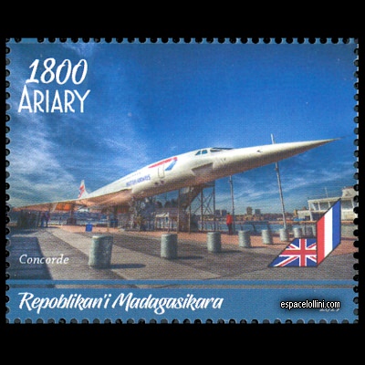 le timbre concorde MAD 74