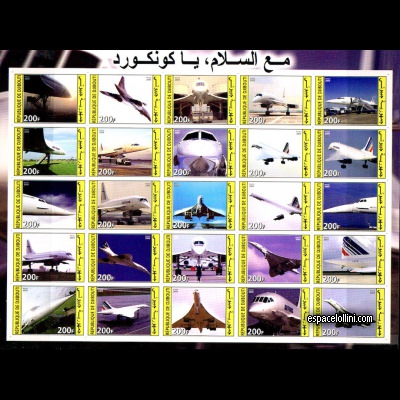 the stamp concorde DJI 25/49 CA