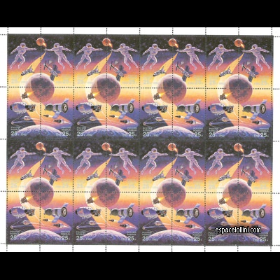 the stamp  9520 RUS 1/4 G