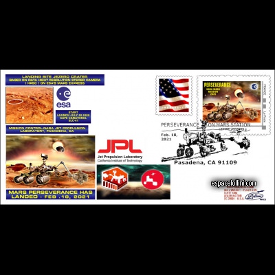 le timbre 10639 FRA 1 F - USA 3412