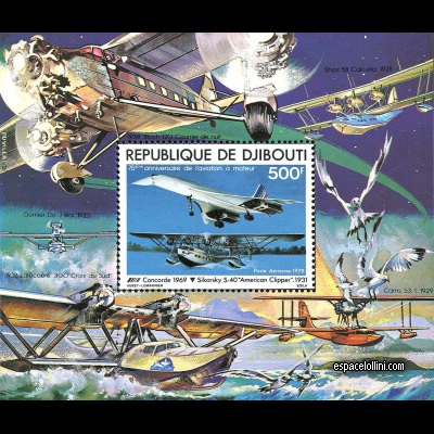 le timbre concorde DJI 6 B 