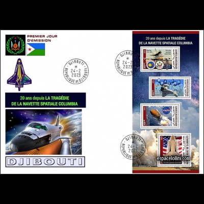 the stamp 10705 DJI 1/4 F