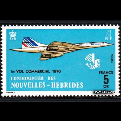 the stamp concorde NHE 5
