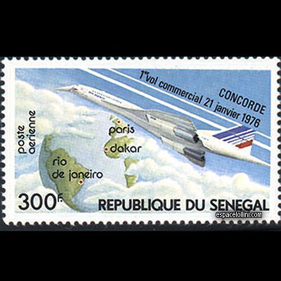 the stamp concorde SEN 1