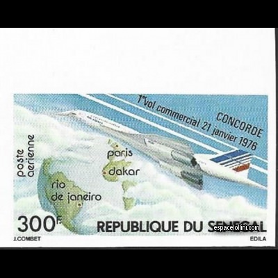 the stamp concorde SEN 1 A