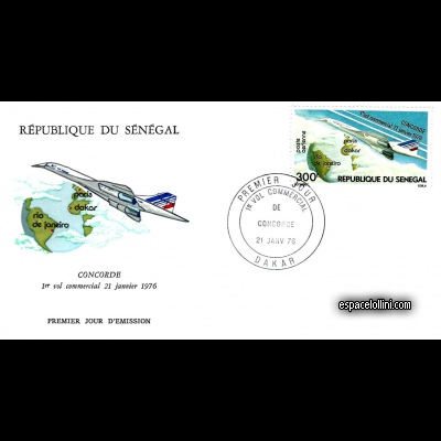 the stamp concorde SEN 1 F