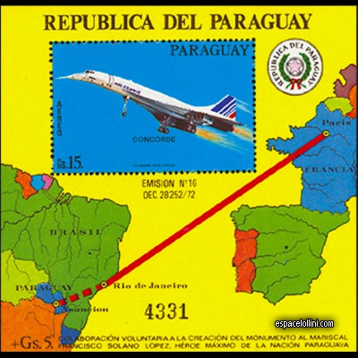the stamp concorde PAR 6 B