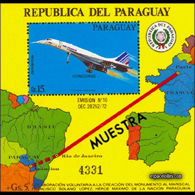 the stamp concorde PAR 6 K