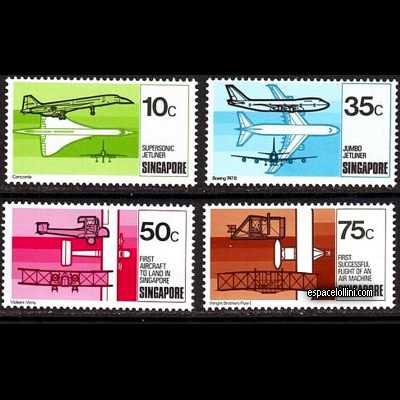 the stamp concorde SIN 1/4