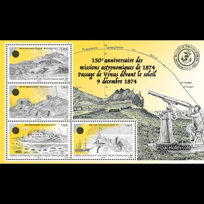 the stamp taaf TAA 1071/1074 C