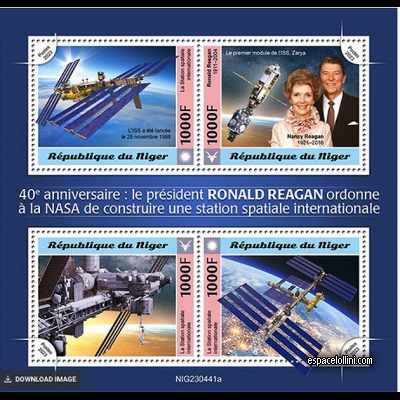 the stamp 10719 NIG 1/4 C