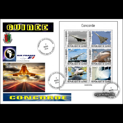 the stamp concorde GUI 143/48 F