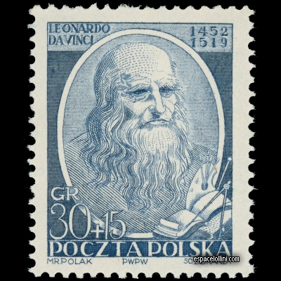 the stamp astronome POL 7