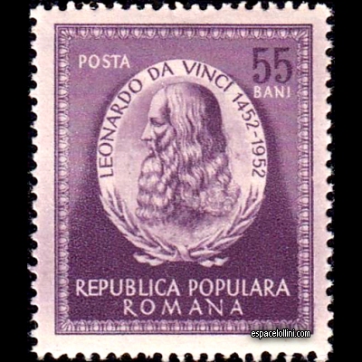 the stamp astronome ROU 2