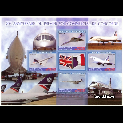 the stamp concorde MAD 62/65 CA