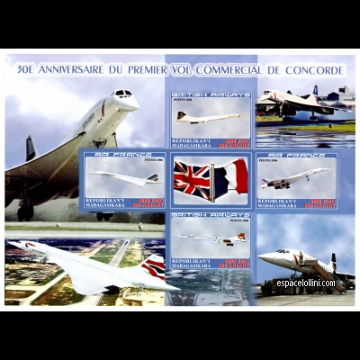 the stamp concorde MAD 58/61 CA